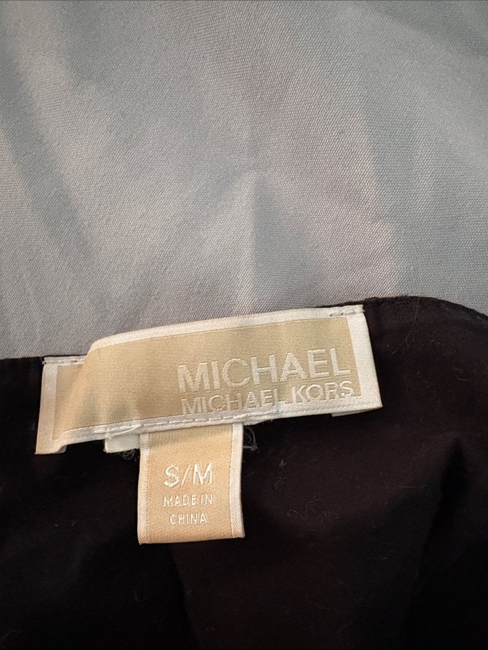 Michael Kors Black and Brown MK Logo Face Mask excellent condition S/M - Picture 3 of 3